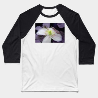 Pink Clematis flower Baseball T-Shirt